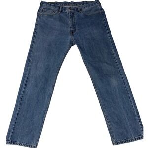 Levis 505 Regular Fit Straight Leg Mens Jeans Blue Denim W38 L32 Medium Wash